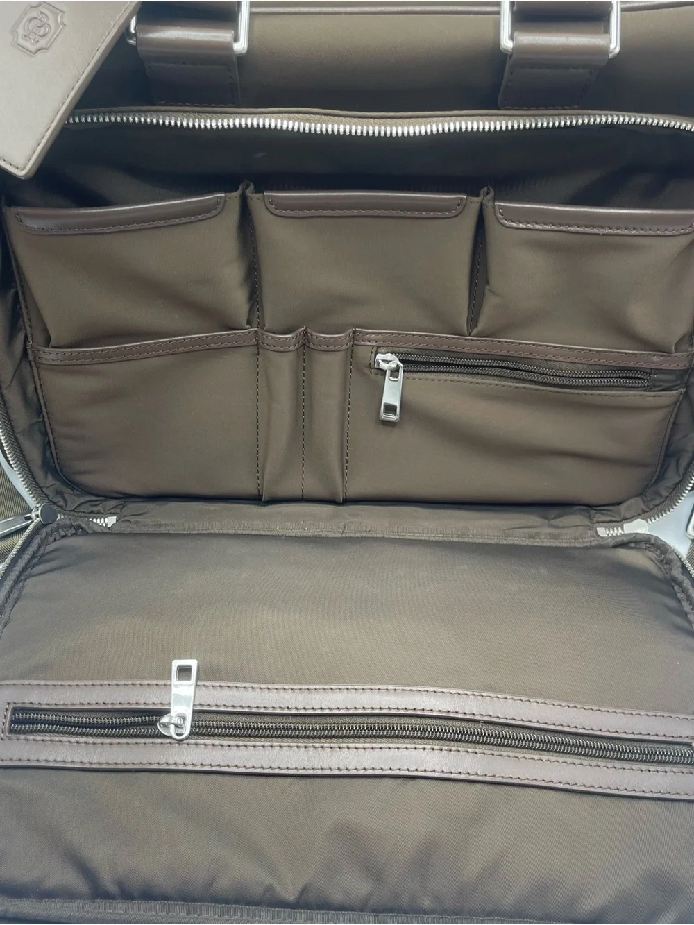 Oak and Rove Alto briefcase/duffel in brown leather